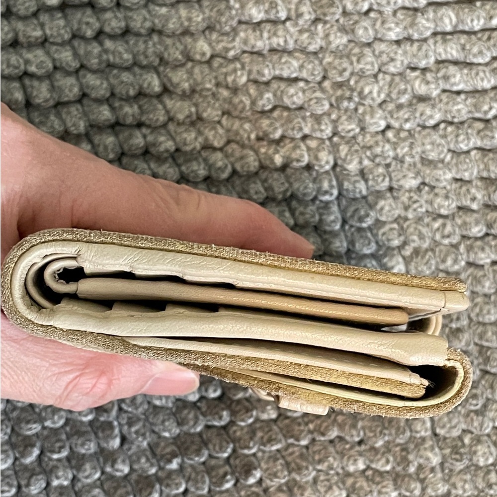 Dior Tan Canvas wallet - Picture 7 of 8
